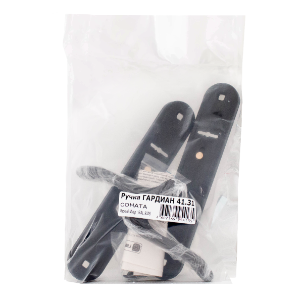 Гардиан 4132 Соната черный муар к замку Гардиан 1211,3211 Комплект ручек (15)