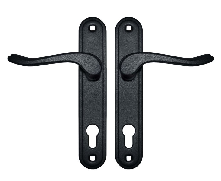 Гардиан 4132 Соната черный муар к замку Гардиан 1211,3211 Комплект ручек (15)