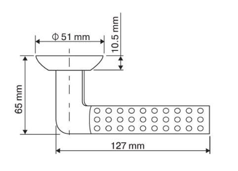 RENZ INDH 36-08 SC/CP Венеция хром.мат/хром.блест. Комплект ручек (20)