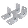 Уголок крепежный 70х70*55*2 ГОЦ (цинк) 4шт Упакованный (10)