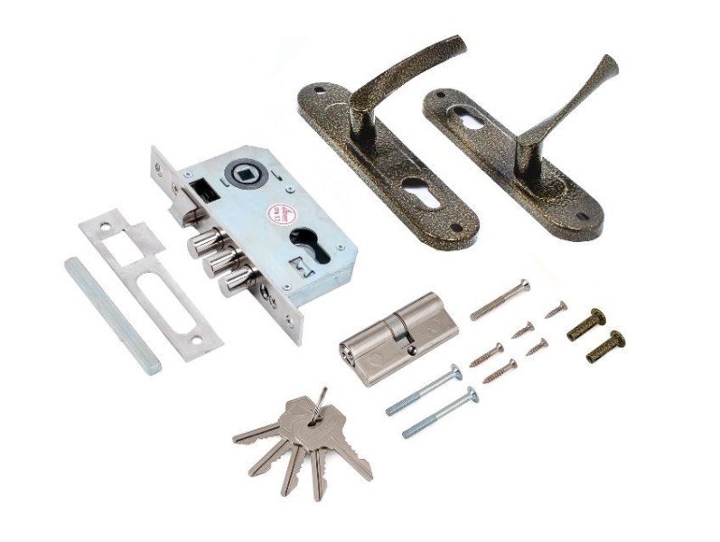 Д-град Зенит ЗВ7-60-01 бронза Замок врезной с/руч (15)