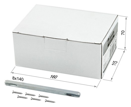 Ручка раздельная Libra LD27-1SN/CP-3 матовый никель/хром TECH (кв. 8х140)