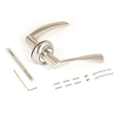 АЛЛЮР АРТ &quot;ОСКАР&quot; SN (1380) мат.никель С НАКЛАДКОЙ Комплект ручек (20)