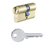 Цилиндр для замка DORMA серия STANDARD 150F (DEC-150) (ключ-ключ) цвет ЛАТУНЬ