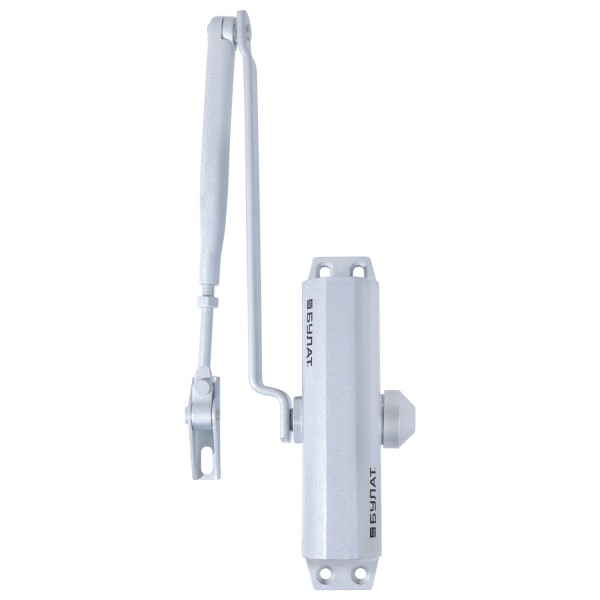 БУЛАТ Доводчик дверной ARCTIC ДД 502/4 DA-S (60-120 кг) серебро, морозостойкий (10)