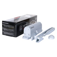 БУЛАТ Доводчик дверной ARCTIC ДД 502/4 DA-S (60-120 кг) серебро, морозостойкий (10)