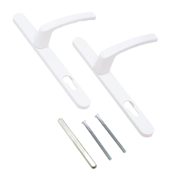 ЛДМ АГН-85.25.67-75 RAL9016 бел. с пружин.  м/о 85 "под пальчики" Комплект ручек (12,3!!!)