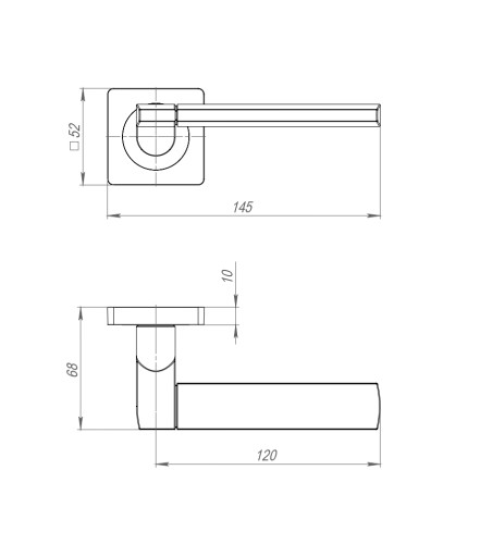 Ручка раздельная K.JK51.LIFT (LIFT JK) BL-24 черный