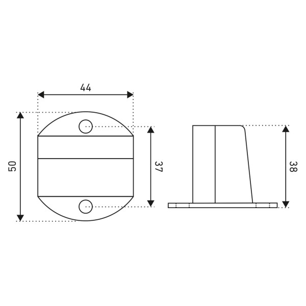 СТАНДАРТ 611+3М GP золото СКОТЧ ограничитель дверной ЕВРОПАКЕТ (160,40)