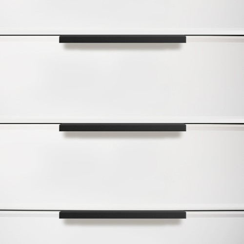 StahlBuro A306-128 2шт., BL матовый черный. Ручка-профиль мебельная (10, 100)
