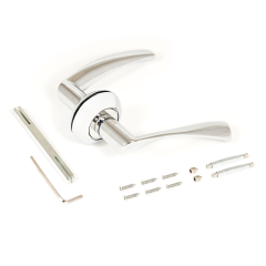 АЛЛЮР АРТ &quot;ОСКАР&quot; CP (1320) хром С НАКЛАДКОЙ Комплект ручек (20)